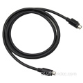 Veículo CCTV Aviation Connector Din Extension Video Cable